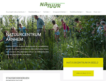 Tablet Screenshot of natuurcentrumarnhem.nl